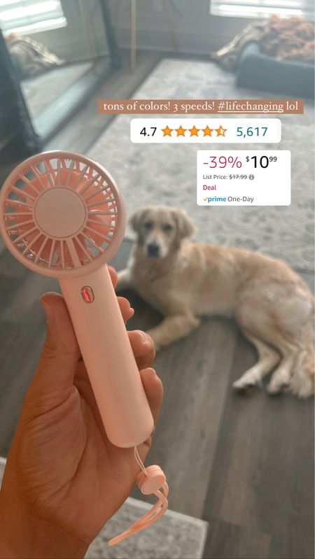 An ABSOLUTE MUST for the heat / hot summer days! I own several😂🙈 sounds crazy but - trust me you’ll be lucky you have it one day! Also perfect for makeup drying, etc! 

#makeuphack #portablefan #fan #amazonfinds #amazon

#LTKunder50 #LTKFind
