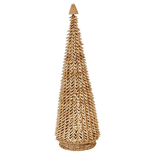 Creative Co-Op 24" Handmade Buri Palm Cone Trees, Natural | Amazon (US)