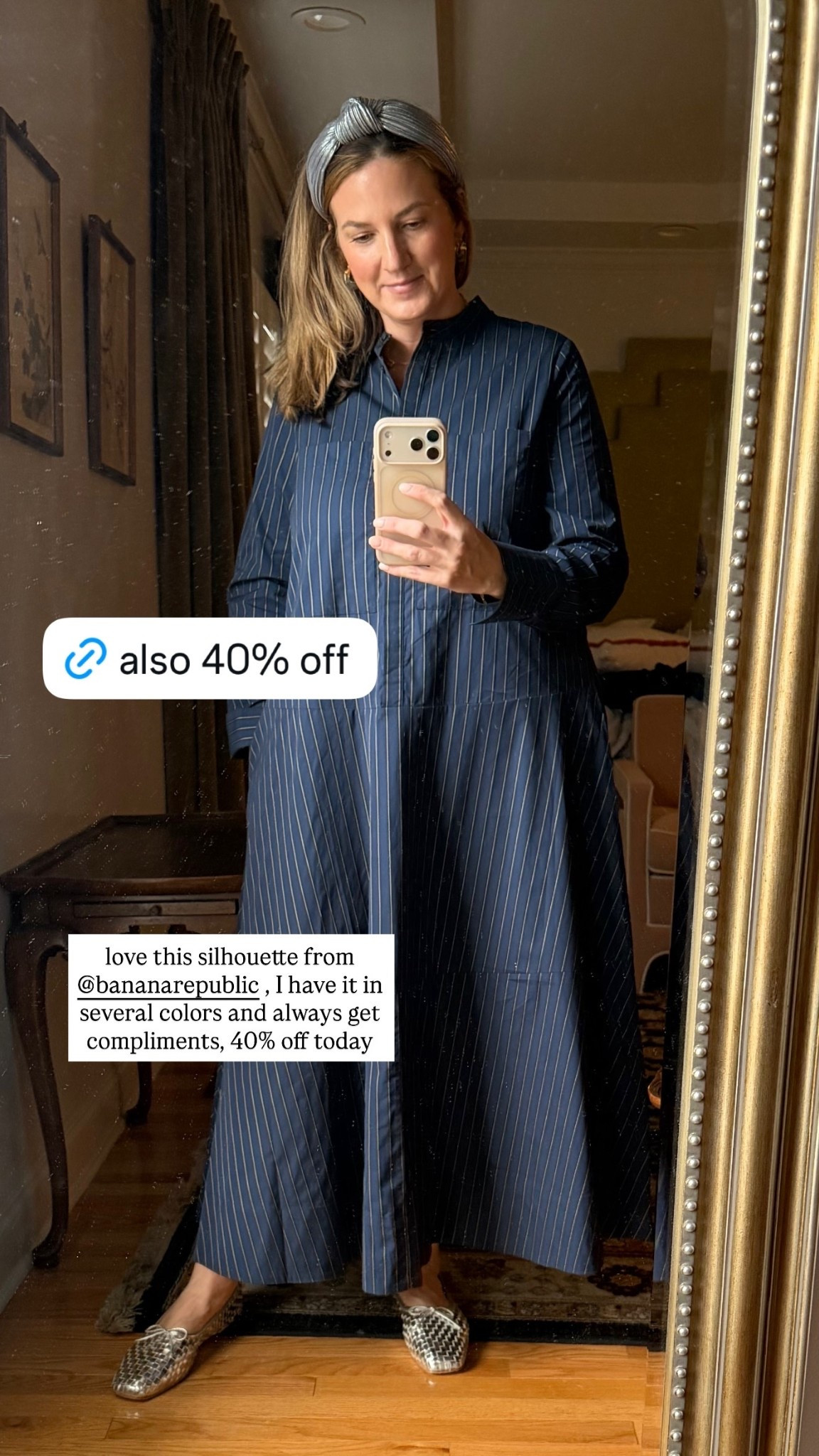 love this silhouette from @bananarepublic , I have it in several colors and always get compliments, 40% off today