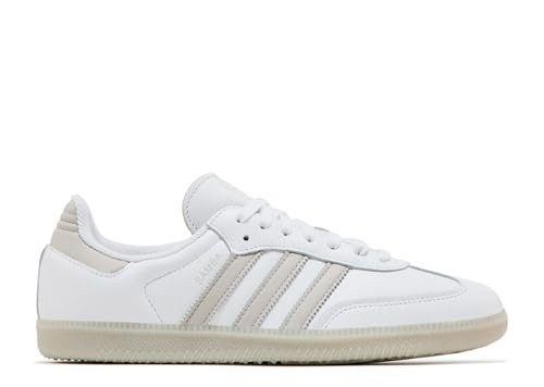adidas Samba OG Mens Lifestyle Shoes (White/Grey) Size 10.5 | Amazon (US)