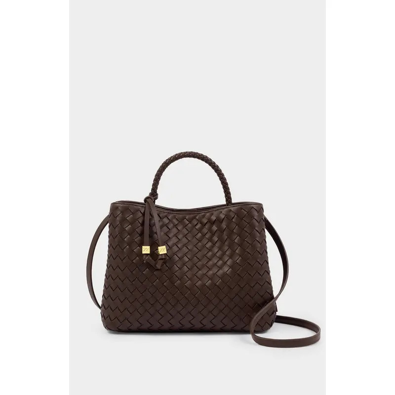 Katie Loxton Nova Woven Texture Top Handle Bag in Off White at Nordstrom | Nordstrom