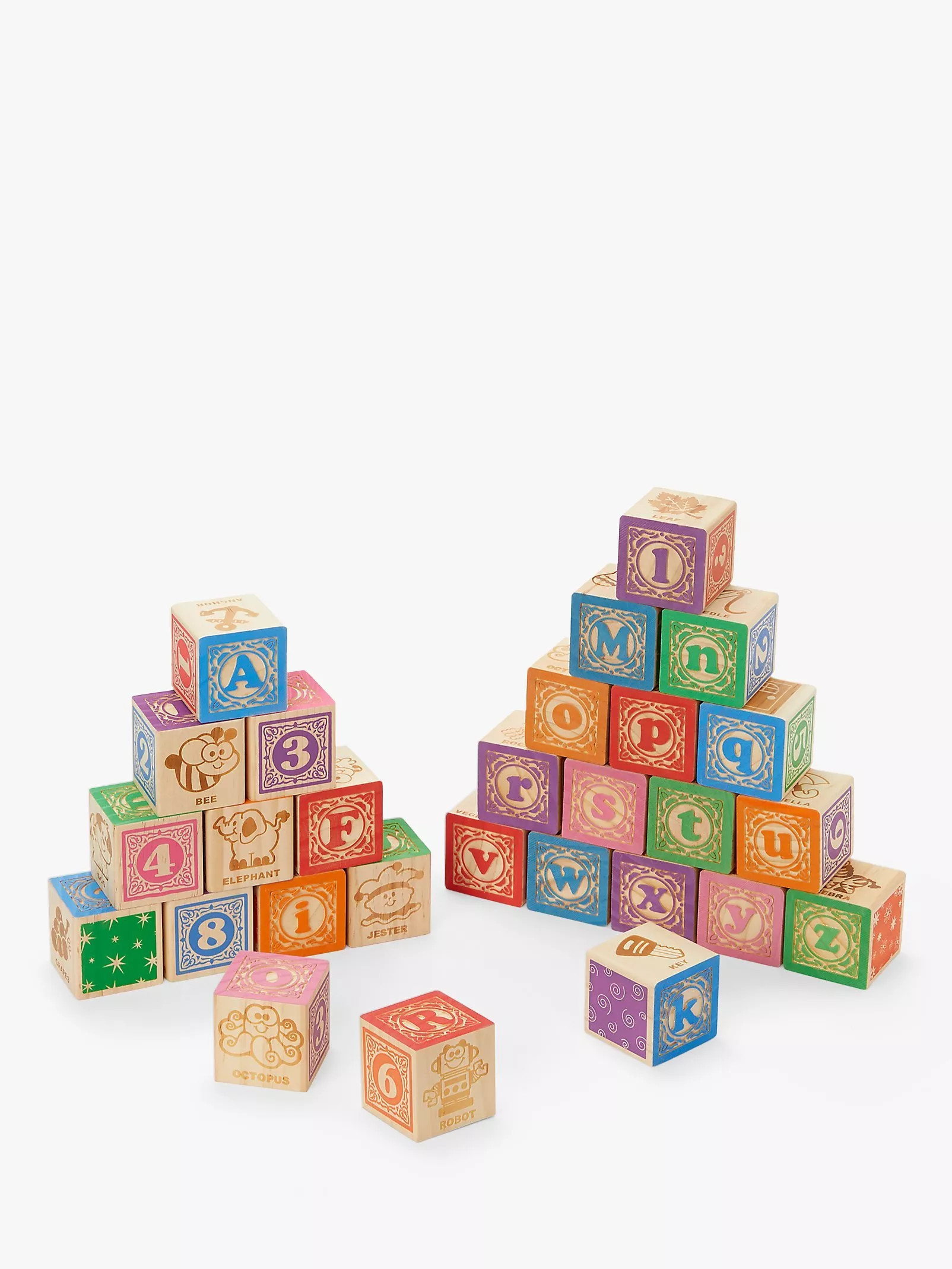 John Lewis Wooden Alphabet Blocks | John Lewis (UK)