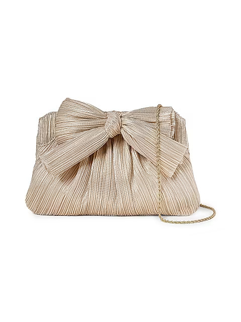 Rayne Knotted Lamé Satin Clutch | Saks Fifth Avenue