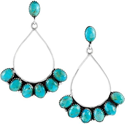 Sterling Silver Earrings in Genuine Gemstones & Gemstones | Amazon (US)