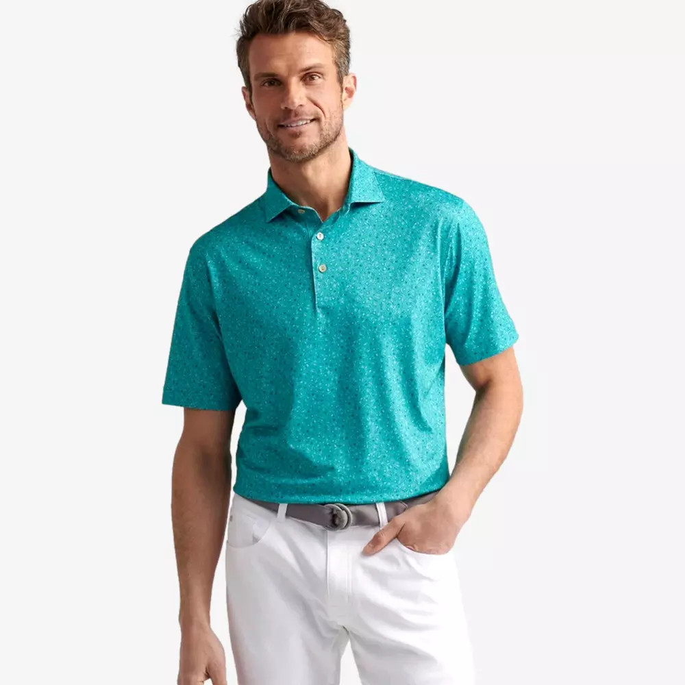 Peter Millar Day Of The Dead Performance Men's Short Sleeve Golf Polo Shirt | PGA TOUR Superstore