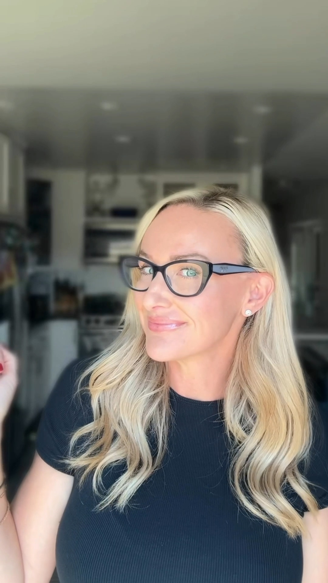 Another stunning pair of Prada glasses! 

Dress these frames up or down! 

Deep blue crystal with a light blue stripe down the temples. 

Prada eyewear. 
Chunky glasses 
Luxury eyewear 

#LTKStyleTip