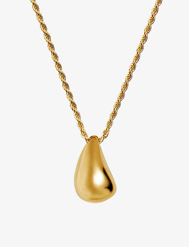 MISSOMA Savi x Missoma Sculptural 18ct recycled yellow-gold sterling-silver vermeil pendant neckl... | Selfridges