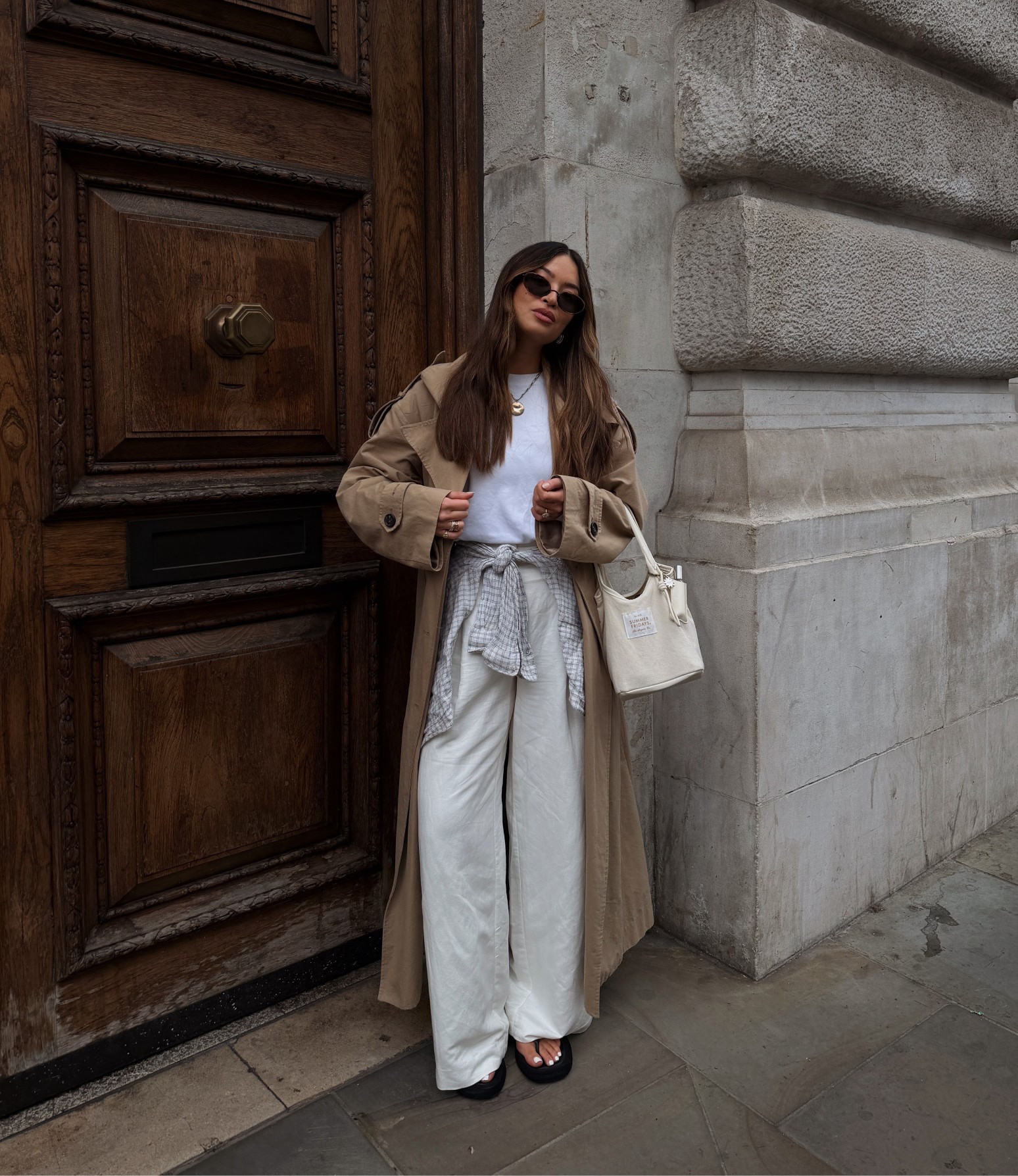 Easter Sunday 🐣💛 #trenchcoat my trench is the Nelson from Jigsaw, and sunglasses are Vehla! Bag is Summer Fridays and Necklace is Tiffany from Ebay Uk! 🫶🏼

#LTKuk #LTKeurope #LTKspring