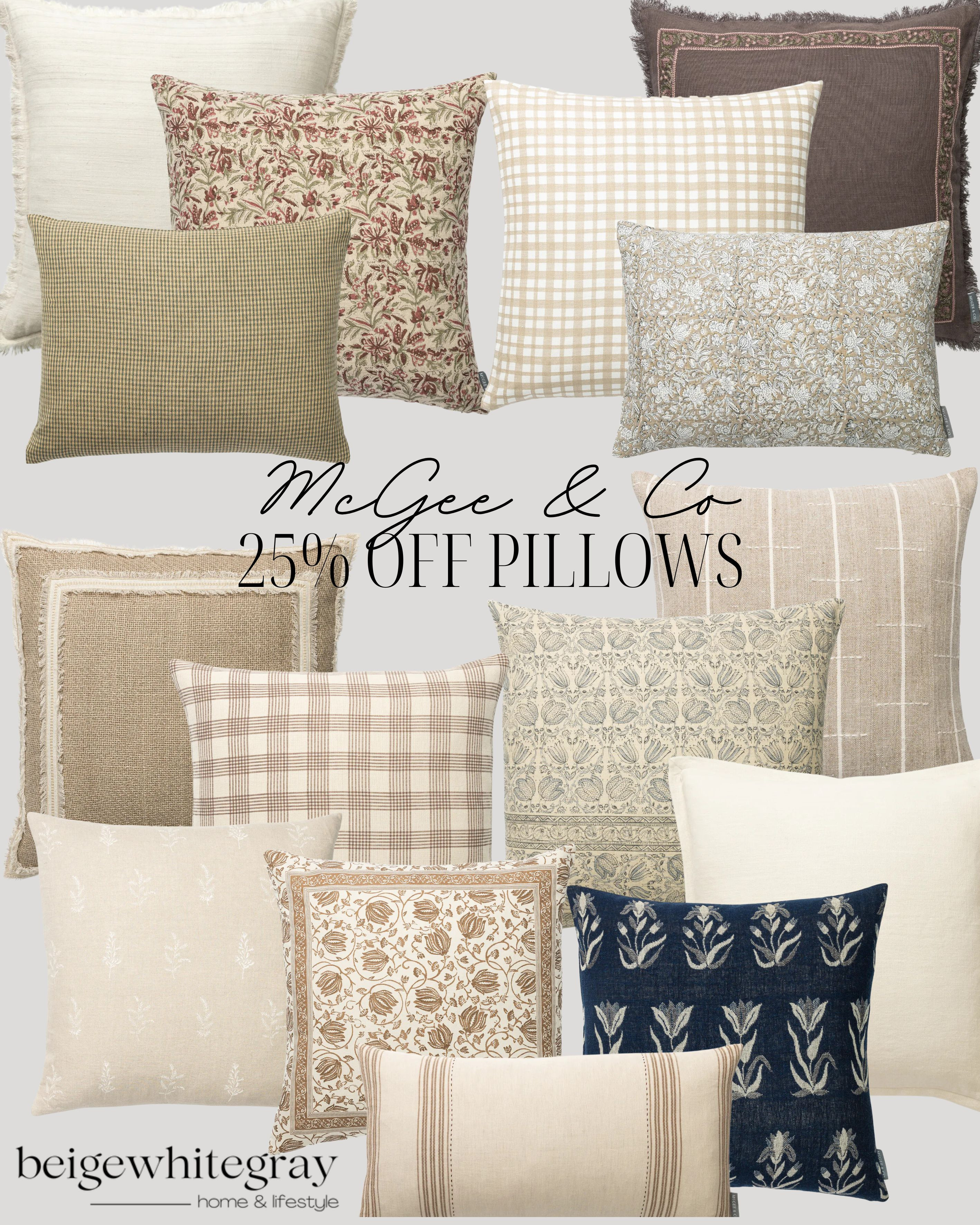 25% Off Throw Pillows at McGee and Co!
Mcgee and Co Sale / McGee and Co Decor / Spring Home Decor / Spring Throw Pillows / Spring Decorative Accents / Neutral Home / Floral Pillows / Linen Pillows / Decorative Bed Pillows / Neutral Pillow Sets /  

 

#LTKHome #LTKSaleAlert #LTKStyleTip