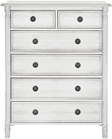 Evolur Julienne 6 Dressers Chest, Antique Grey Mist , 20x40x49 Inch (Pack of 1) | Amazon (US)