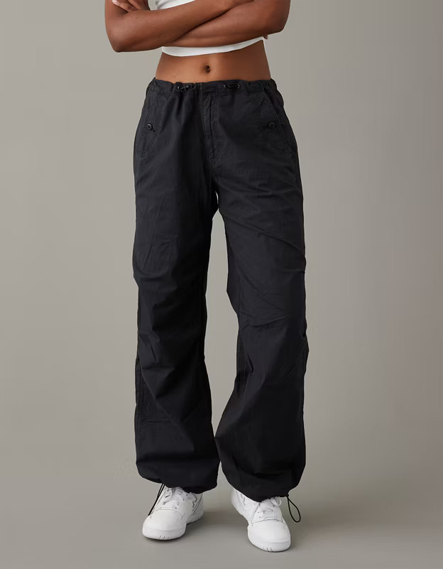 AE Snappy Stretch Low-Rise Parachute Pant | American Eagle Outfitters (US & CA)