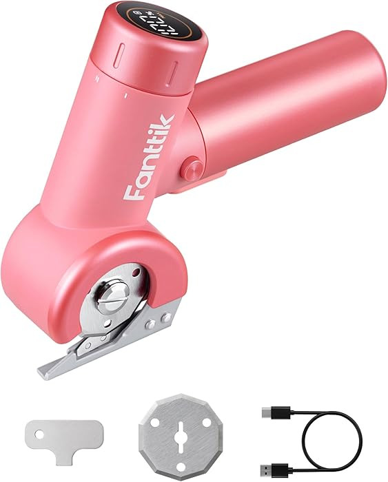 Fanttik C8 Nano Easyswap Cordless Electric Scissors with LED Display, Type-C Rechargeable Cardboa... | Amazon (US)