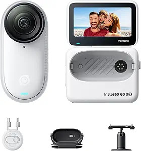 Insta360 GO 3S - 128 GB White 4K Tiny Portable Vlogging Camera, Hands-Free POVs, Mount Anywhere, ... | Amazon (US)
