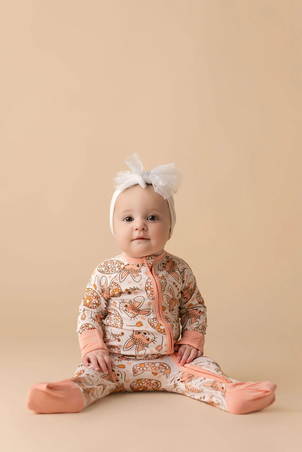 Boho Bunny Zipper Romper | In My Jammers