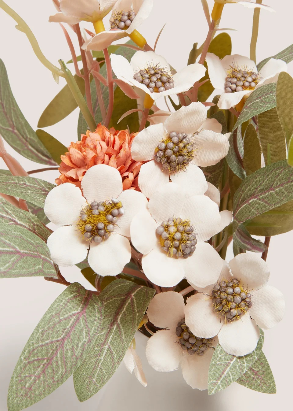 Peach Pink Daisy Small Ceramic Pot | Matalan (UK)