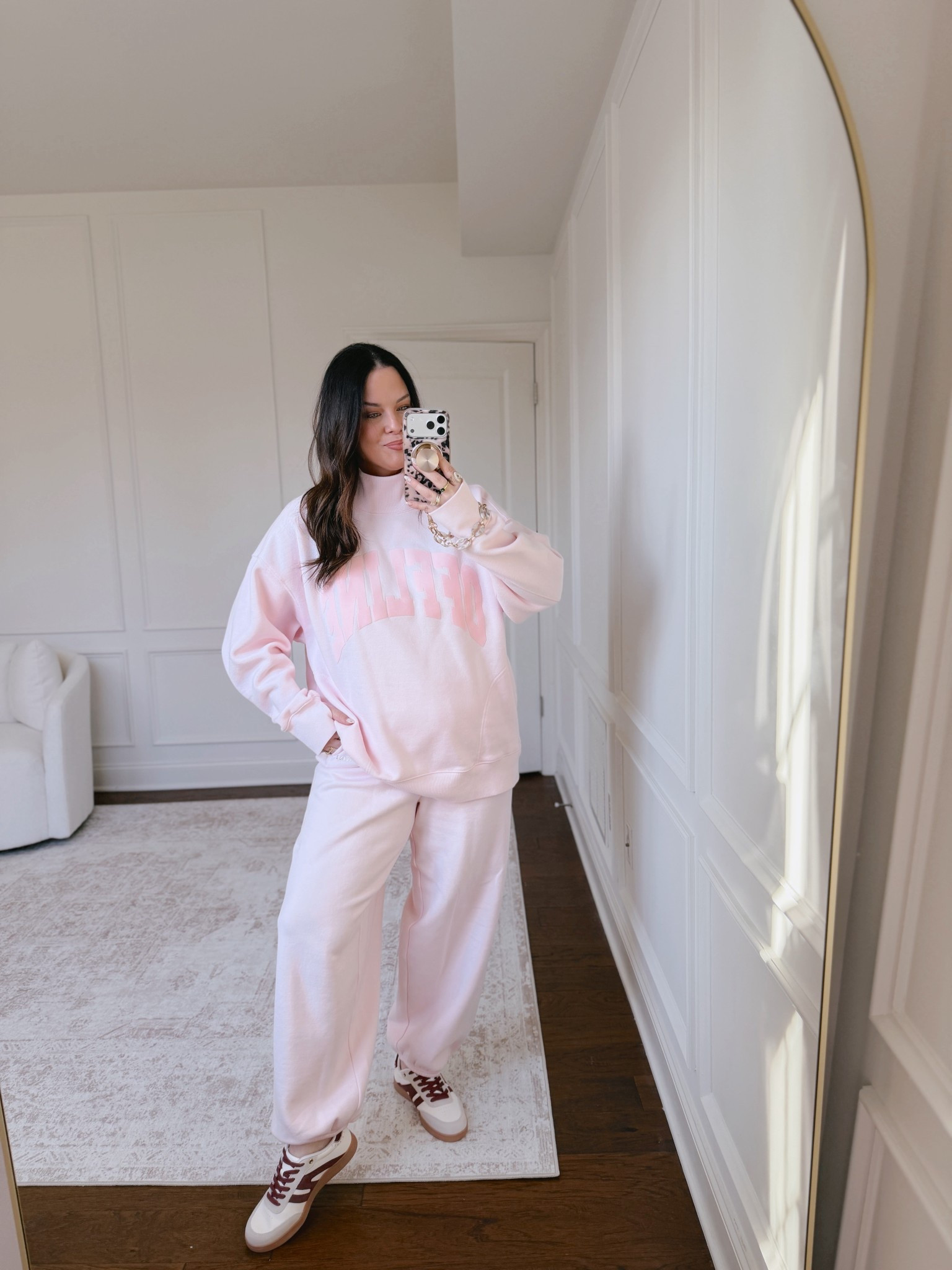 The cutest mockneck top with matching pants.. runs oversized.. I wear a large 

#LTKMidsize #LTKootd #LTKmomlife