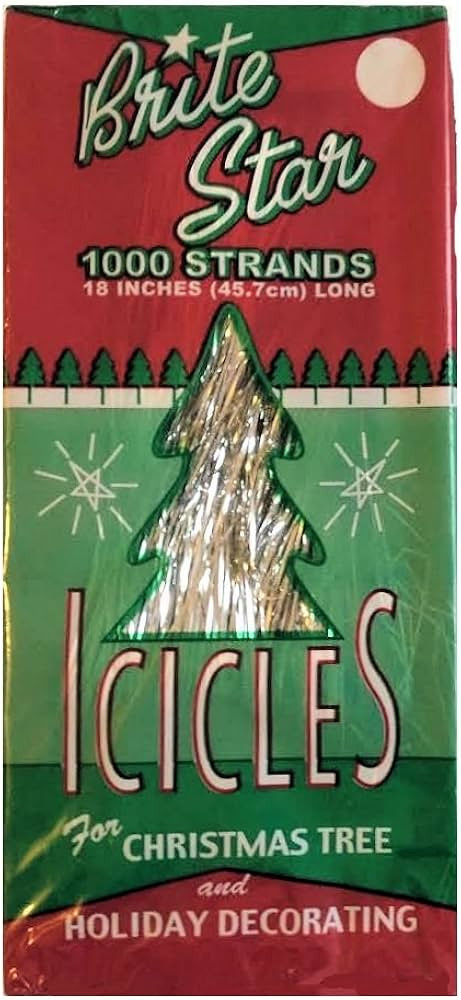 Amazon.com: Brite Star Tinsel Icicles, 1000 Strands Per Package : Home & Kitchen | Amazon (US)