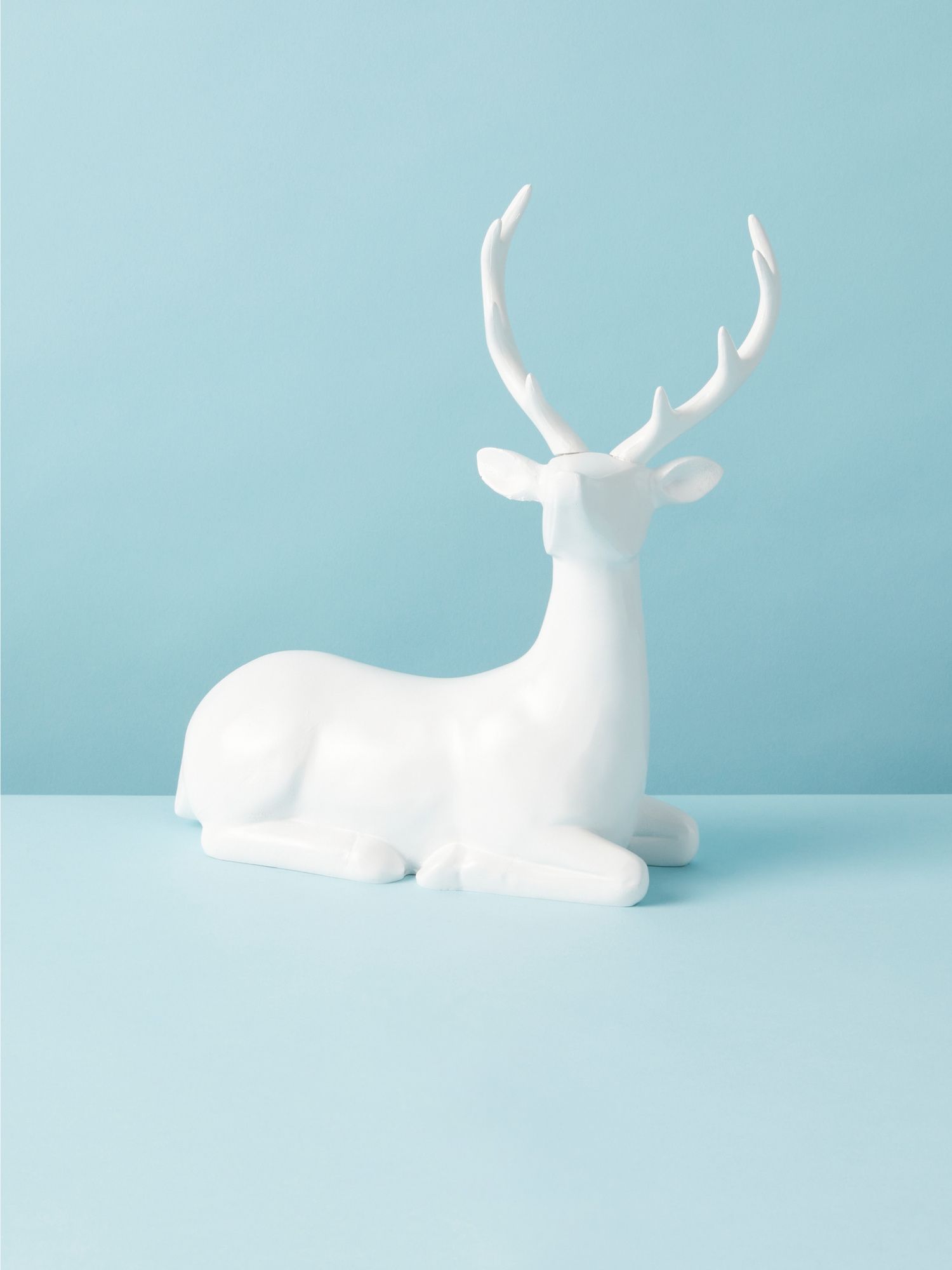 8x10 Glitter Sitting Deer | HomeGoods