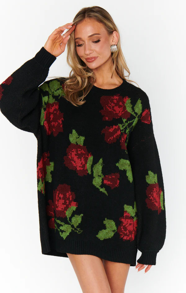 Summit Sweater ~ Send Me Roses Knit | Show Me Your Mumu