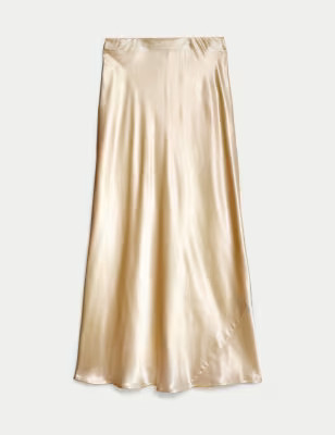 Satin Midaxi Slip Skirt | M&S Collection | M&S | Marks & Spencer IE