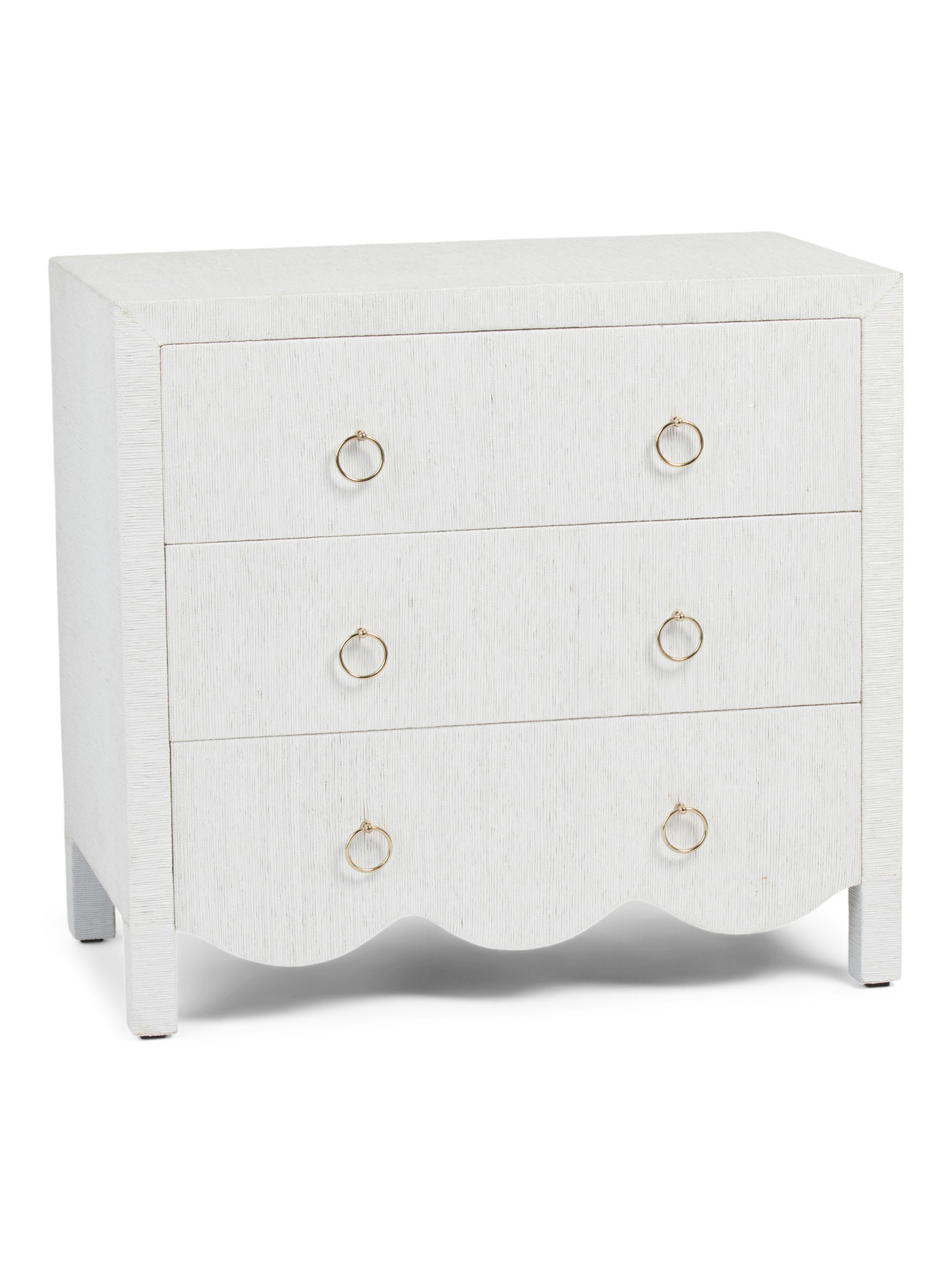 28in 3 Drawer Scallop Chest Of Drawers | Marshalls