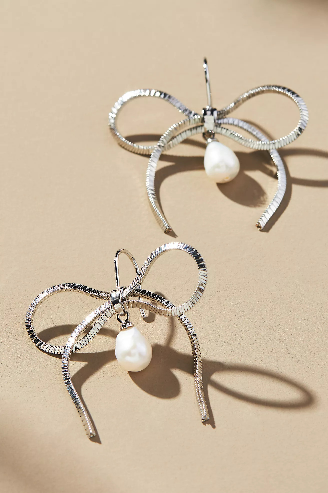 Pearl Bow Earrings | Anthropologie (US)