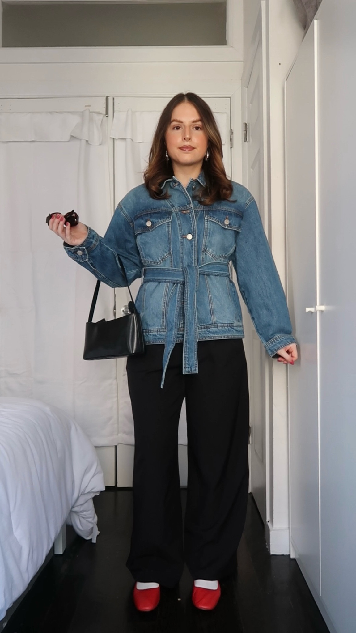 red ballet flat outfit | spring outfit inspo | denim jacket outfit 

#LTKfindsunder100 #LTKstyletip #LTKshoecrush