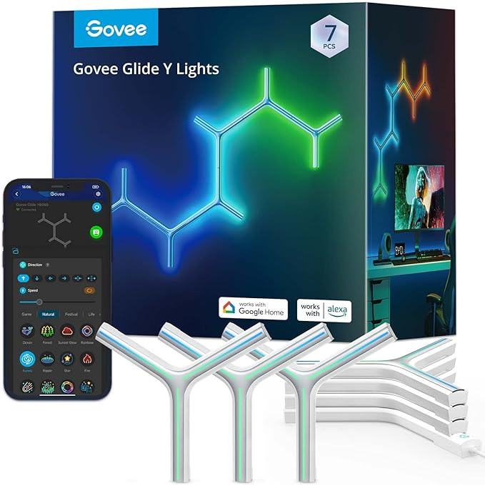 Govee Glide Y LED Wall Lights 7 Pack | Amazon (US)