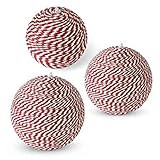 K&K Interiors 53049A, Set of 3 Nesting Red and White Ball Ornaments (Grad Sizes) | Amazon (US)