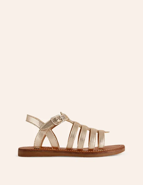 Strappy Metallic Sandals | Boden (US)