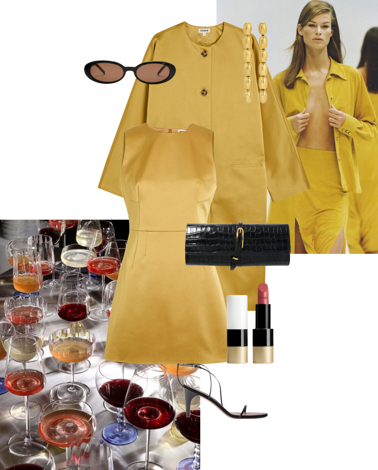 Yellow satin co-ord | wedding guest | spring looks | sunglasses | clutch 

 

#LTKuk #LTKwedding #LTKeurope