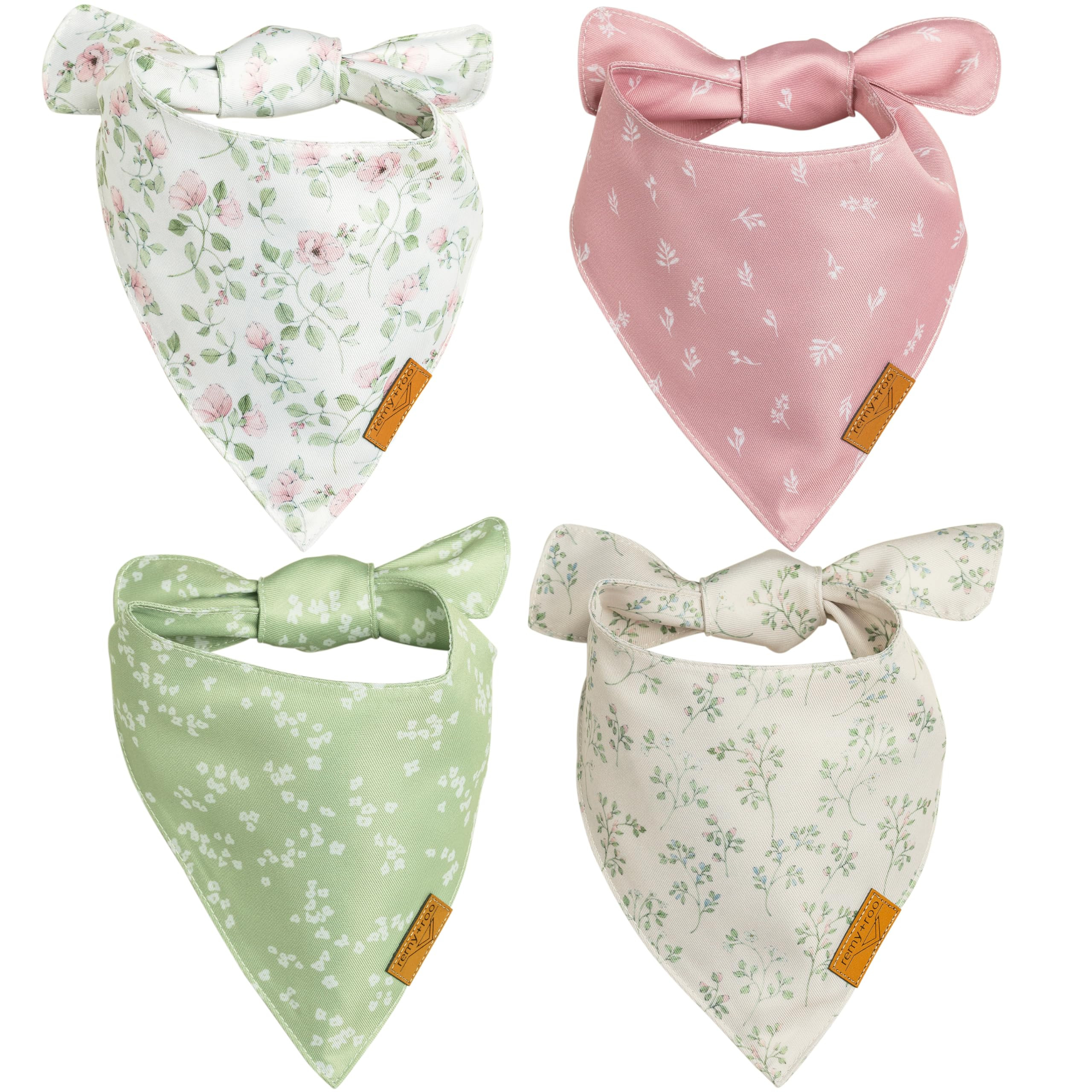 Remy+Roo Spring Dog Bandanas - 4 Pack Gemma Set | Premium Durable Adjustable Polyester Fabric | P... | Amazon (US)
