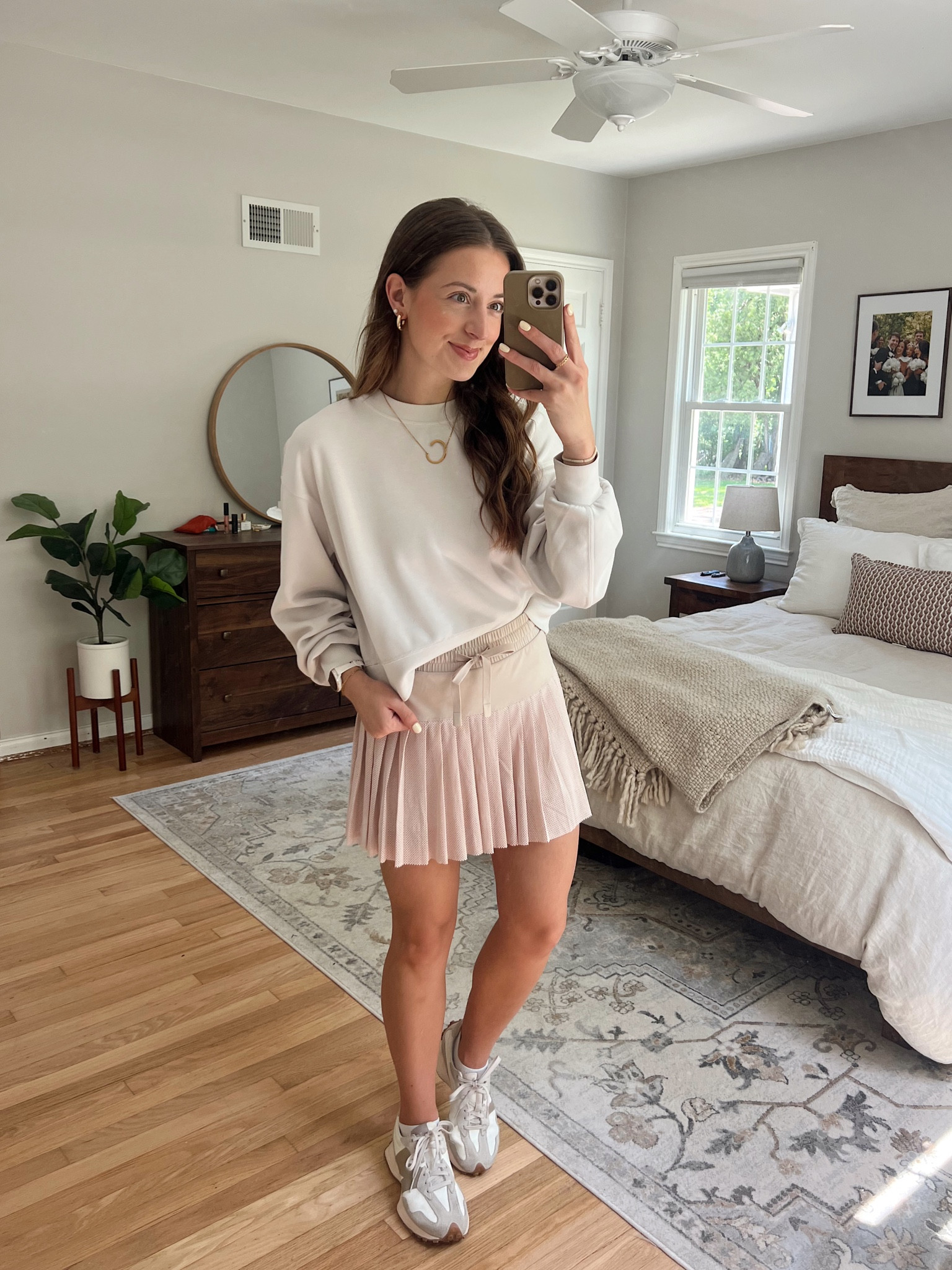 Such a cute Target tennis skirt! Works for Autumns & Summers!! wearing my true size XS

#tennisskirt #tennisoutfit #targetfind #hocautumn #hocsummer
