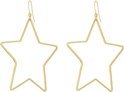 And Lovely 14K Gold Dipped Star Earrings - Hypoallergenic Lightweight Fun Statement Drop Dangle E... | Amazon (US)