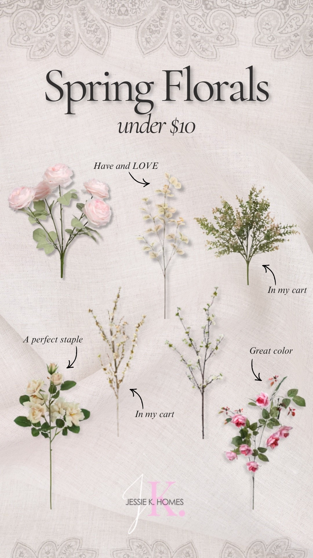 Spring florals UNDER $10!! @Michaels 

#LTKSpringSale #LTKHome #LTKSeasonal