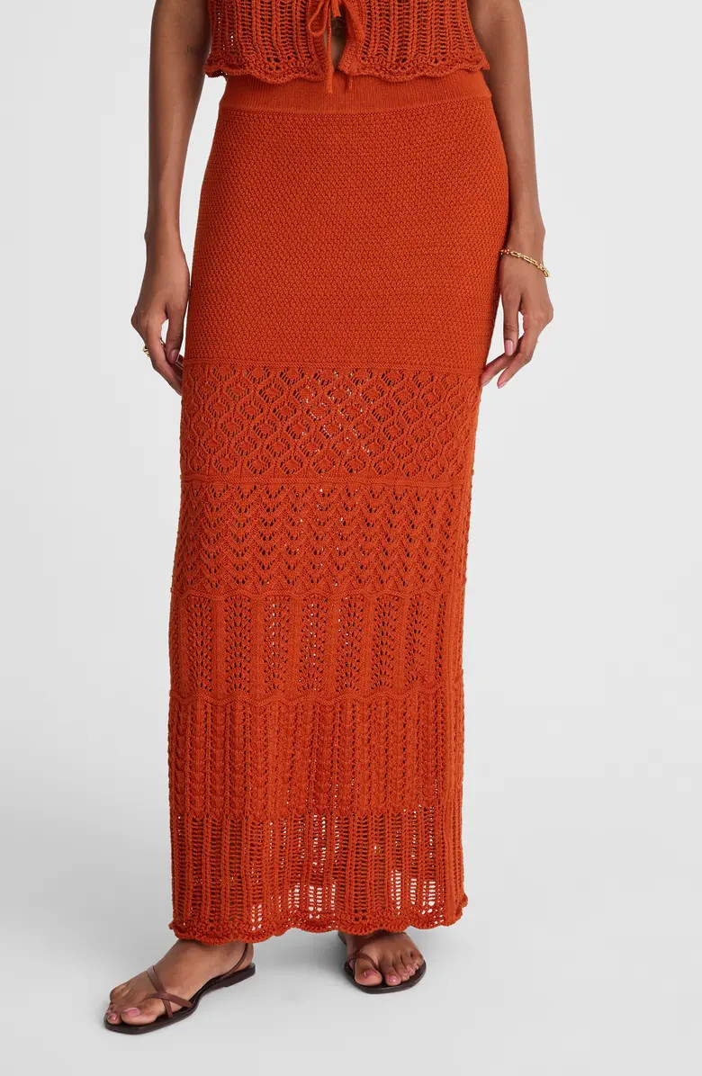 Madewell Pointelle Stitch Maxi Skirt | Nordstromrack | Nordstrom Rack