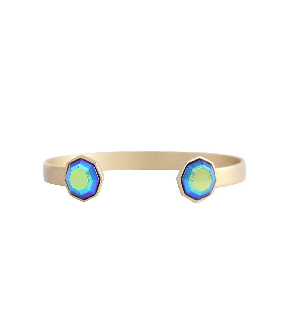 OCTAVIA CUFF IN JET IRIDESCENT | Loren Hope Designs