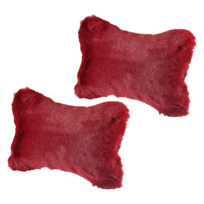 Unique Bargains Head Neck Car Support Pillow Cushion Red 1 Pair | Target
