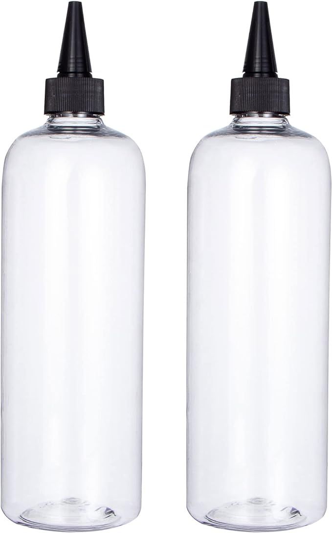 Applicator Bottle for Hair, sdoot Hair Color Applicator Bottle 2 Pack 16 ounce Squeeze Bottle Tra... | Amazon (US)