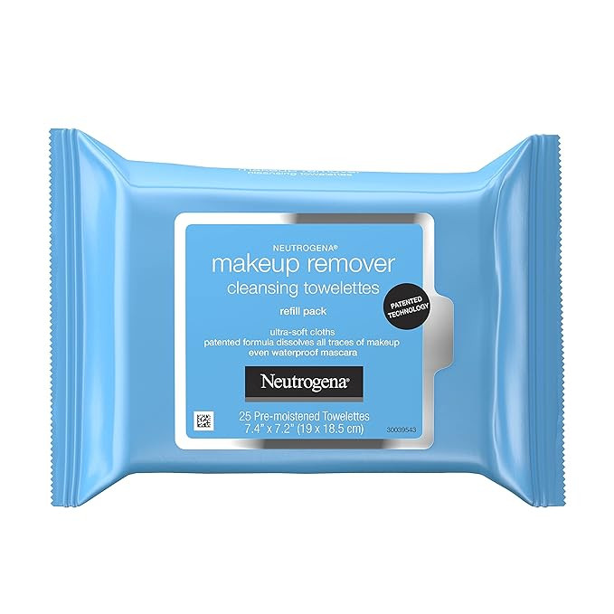 Neutrogena Makeup Remover Facial Cleansing Towelettes, Daily Face Wipes to Remove Dirt, Oil, Make... | Amazon (US)