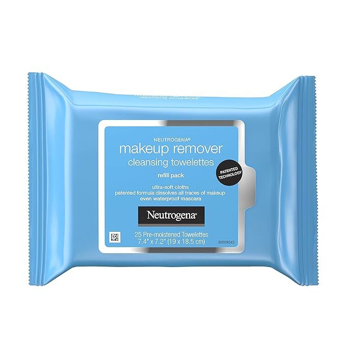Neutrogena Makeup Remover Facial Cleansing Towelettes, Daily Face Wipes to Remove Dirt, Oil, Make... | Amazon (US)