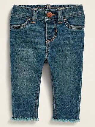 Baby Girls / BottomsBallerina Frayed-Hem Medium-Wash Jeans for Baby | Old Navy (US)