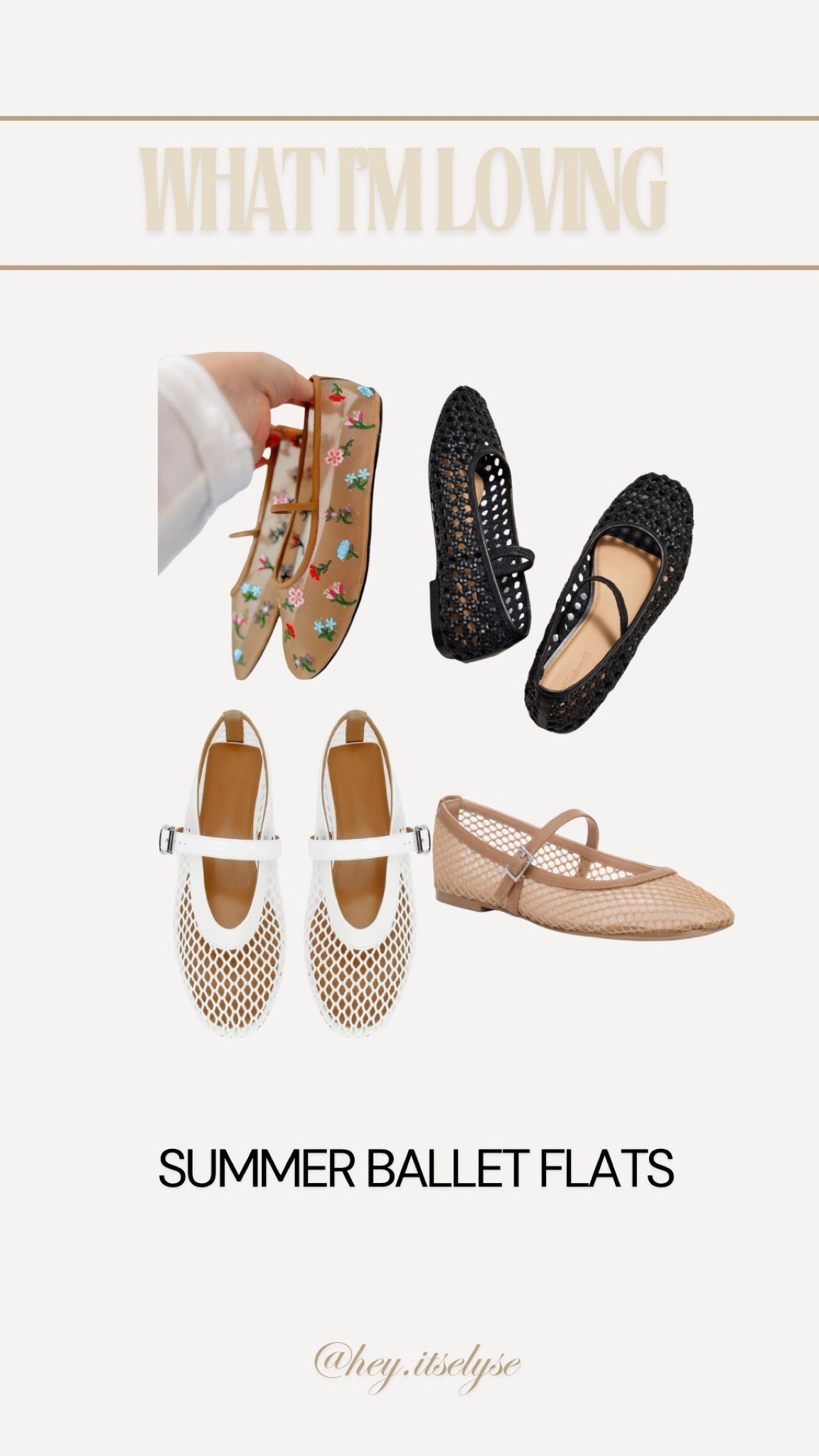 Summer ballet flats I’m loving right now that are trending!

Mesh flats, casual chic style, mom on the go, elevated looks, easy outfits, summer outfits, summer shoes, what I’m loving

#LTKShoeCrush #LTKFindsUnder100 #LTKSeasonal
