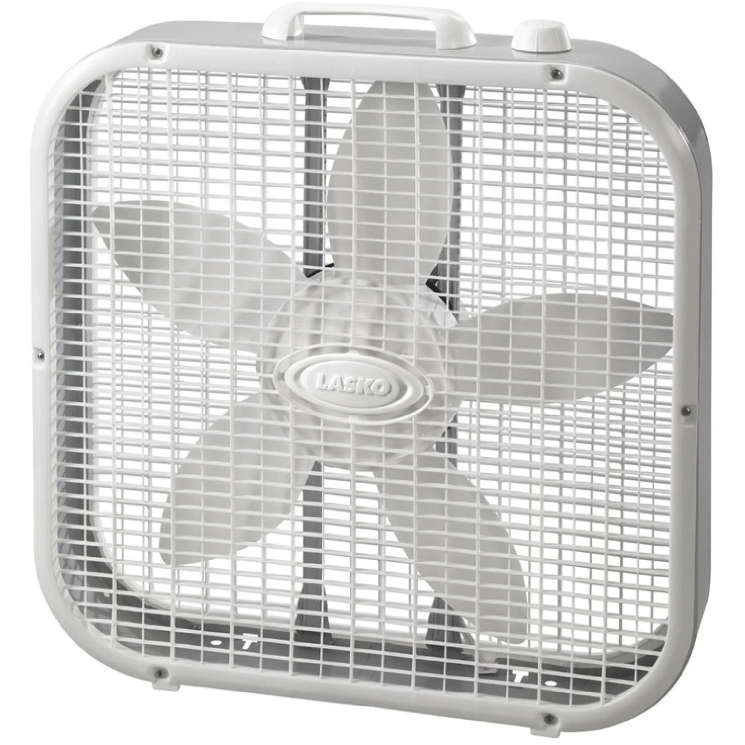 Lasko 20" 3-Speed Box Fan with Save Smart, Model 3733, White | Walmart (US)