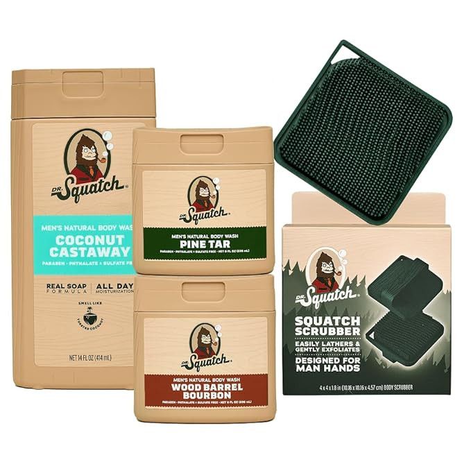 Dr. Squatch NEW Body Wash for Men with Nourishing, Natural Ingredients | No Paraben, Phthalate, S... | Amazon (US)