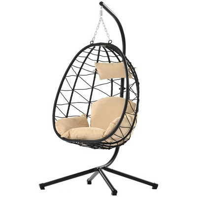 Dexmalle Egg Chair with Stand & Cushion Hanging Accessories for Living Room Balcony | Target