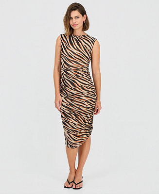 Women's Animal-Print Mesh Dress | Macy's