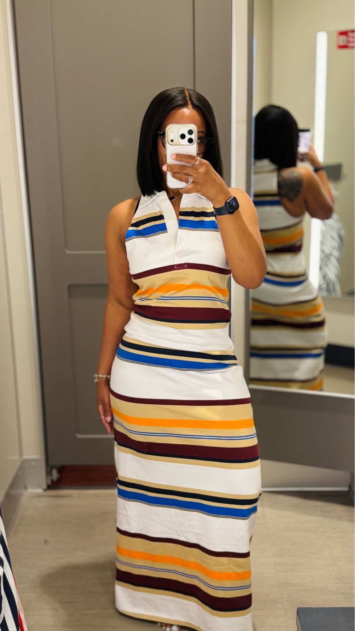 Super cute maxi dress, I am wearing a size small. The only issue I had was the side part was a bit big in the arm area. Love the fit, the collar and the material feels really nice.

#LTKPetite #LTKU #LTKSeasonal
