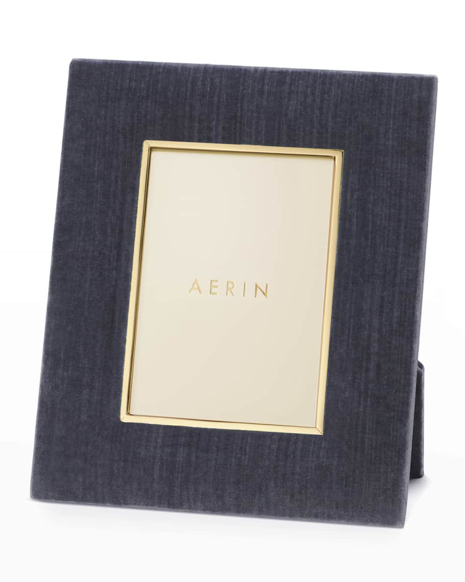 AERIN Valentina Velvet Frame, 4" x 6" | Neiman Marcus