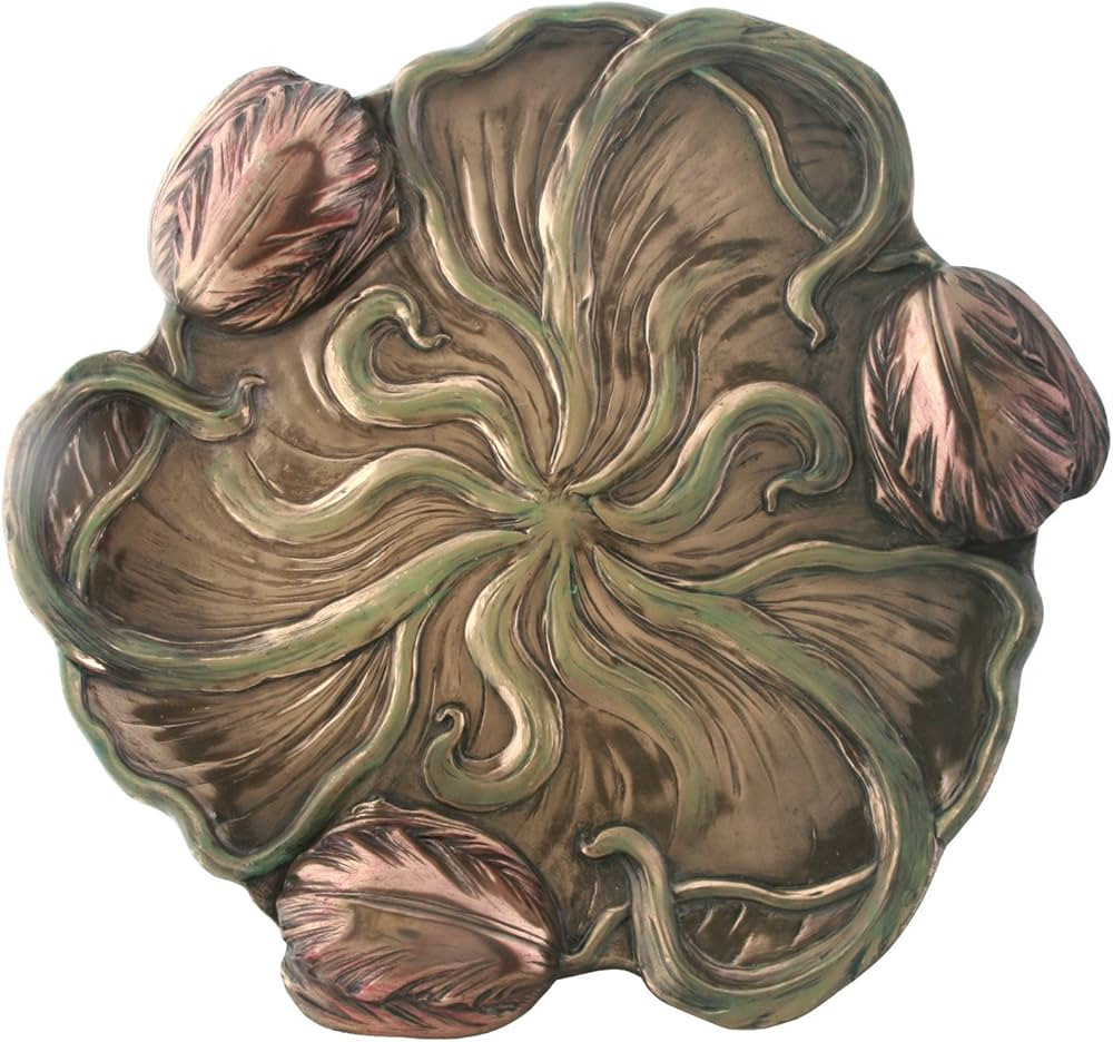 10 Inch Collectible Bronze Colored Cold Cast Resin Tulip Plate | Amazon (US)